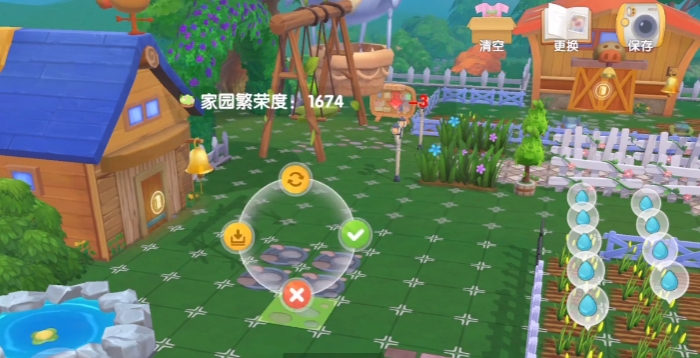 摩尔庄园手游家园装饰怎么浮空