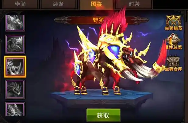 全民奇迹坐骑怎么进阶