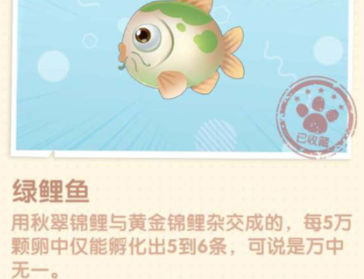 摩尔庄园两条鲤鱼怎么获得