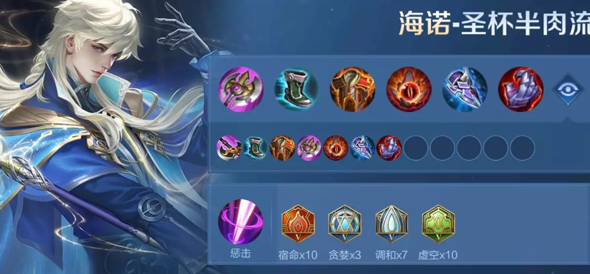 王者荣耀海诺怎么出装铭文