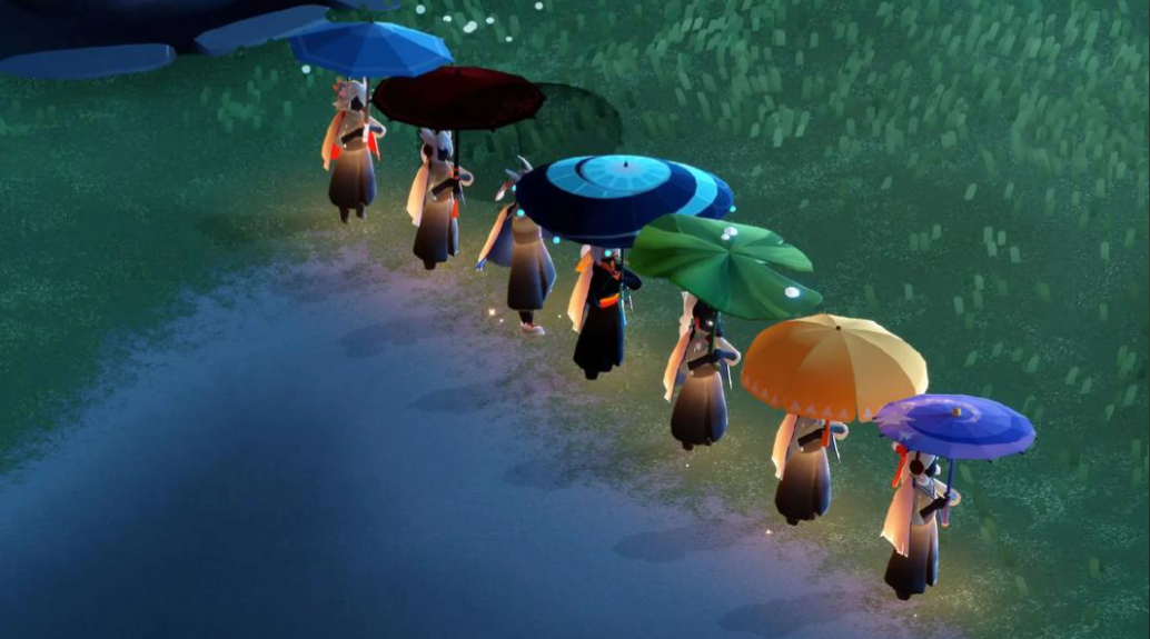 光遇怎么打着伞转圈圈 光遇怎么打着伞转圈圈