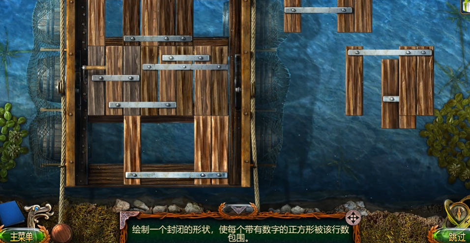密室逃脱18攻略拼木桥怎么过