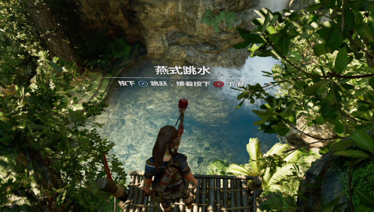 古墓丽影崛起怎么高空跳水