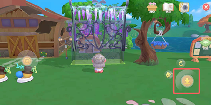 摩尔庄园怎么在庭院铺地砖