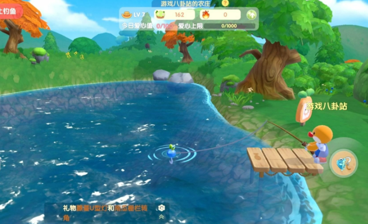 摩尔庄园家园池塘怎么有河豚