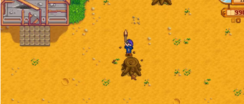 星露谷物语怎么快速砍树