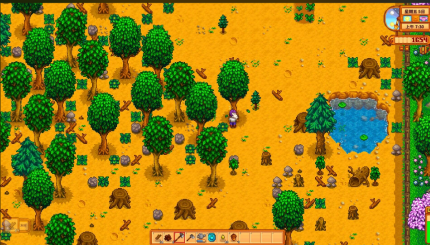 星露谷物语怎么快速砍树